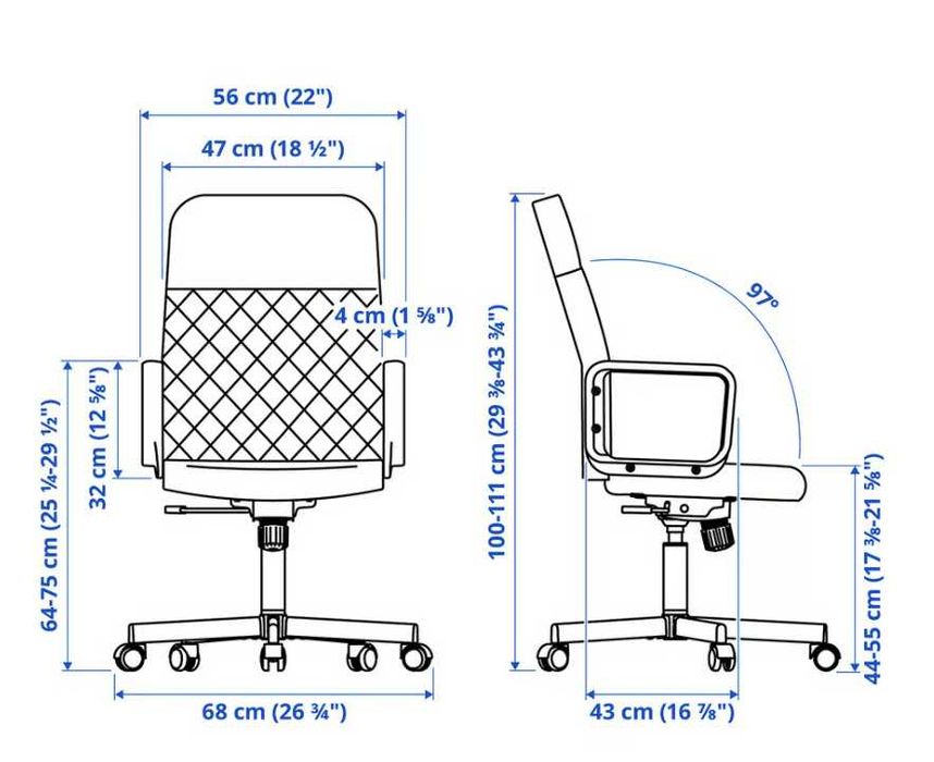 Cadeira - IKEA RENBERGET Swivel chair, Bomstad black