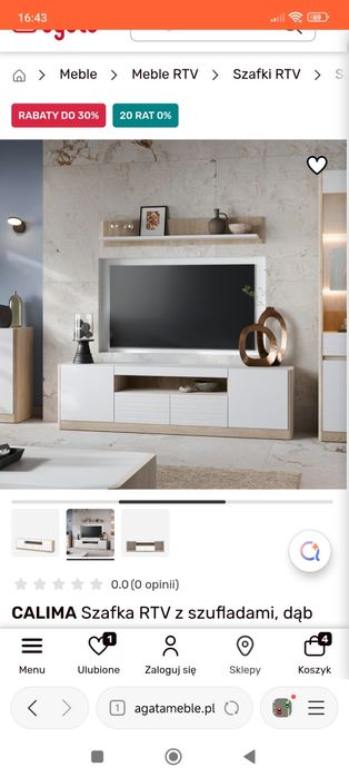 Szafka rtv nowa zapakowana