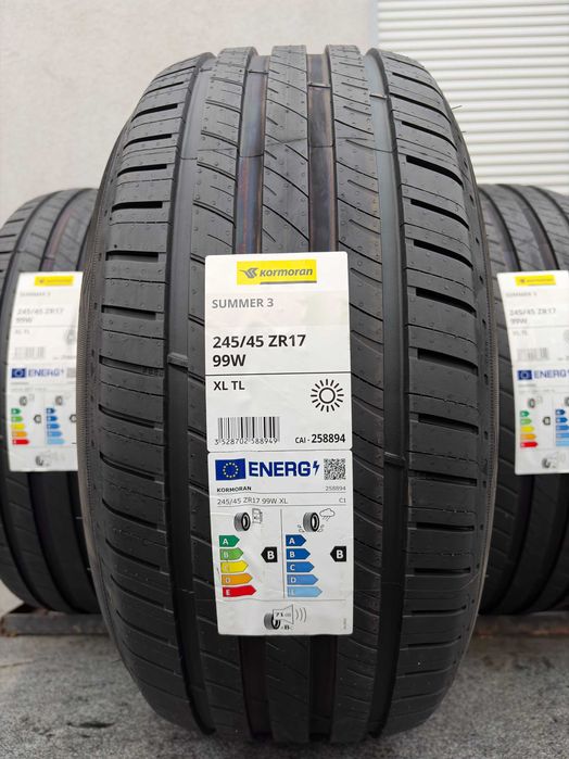 x4 Letnie 245/45R17 Kormoran Summer3 99W XL prod. 2026 rok! B,B,71db