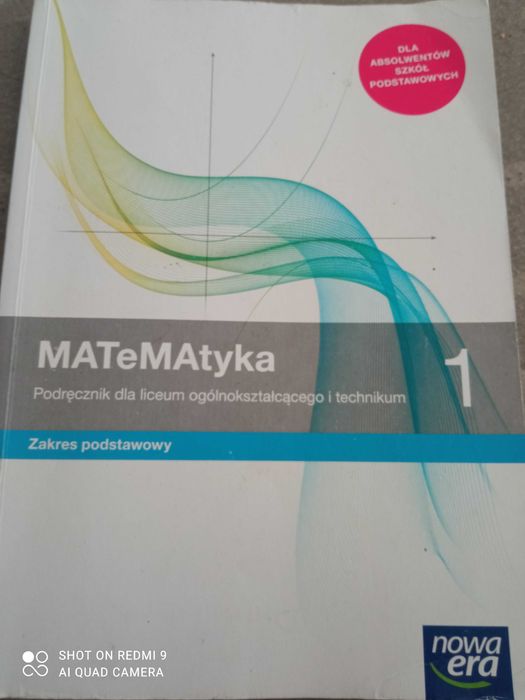 Podręcznik Matematyka 1 zakres podstawowy Nowa era