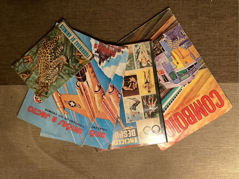 Coleção 15 Cadernetas de cromos + conj. de cromos. Oportunidade rara.
