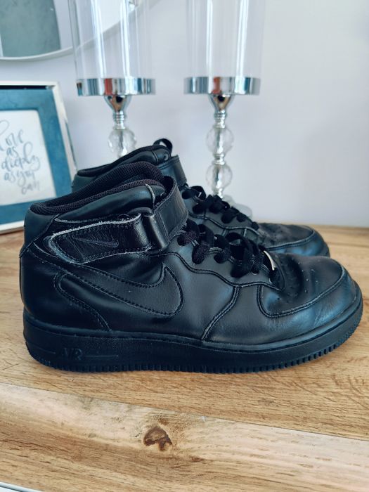 Buty air force 1 MID 40,5 czarne za kostkę