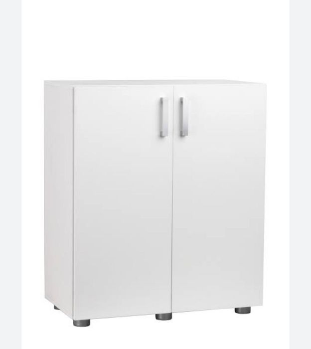 Armário multiusos despenseiro 2 portas melamina branco