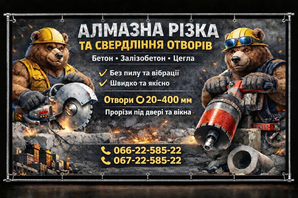 Алмазна Різка та Свердління Буріння отворів