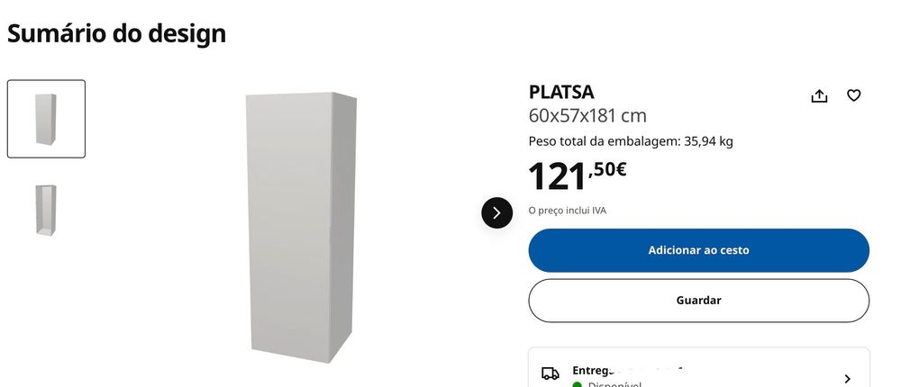 Armário PLATSA ikea