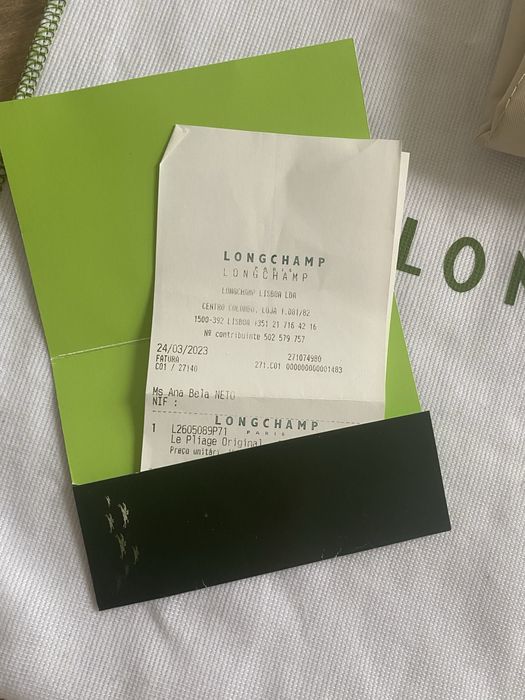 Mala Longchamp nova e original