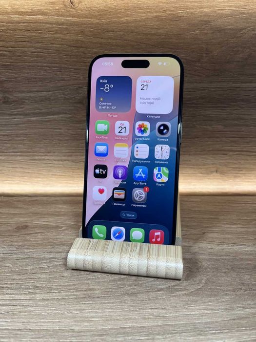 iPhone 15 Pro 256 Black !! АКБ 100% !! №: 3353!! СТАН ГАРНИЙ ! З США ! Айфон купити оригінал !!