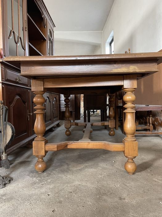 Mesa de jantar rustica em madeira maciça