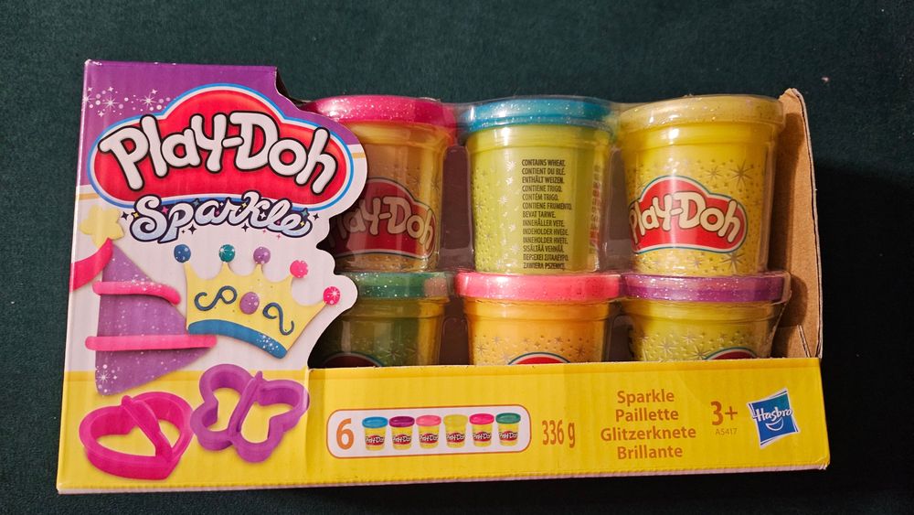 Play-Doh sparkle ciastolina + foremki
