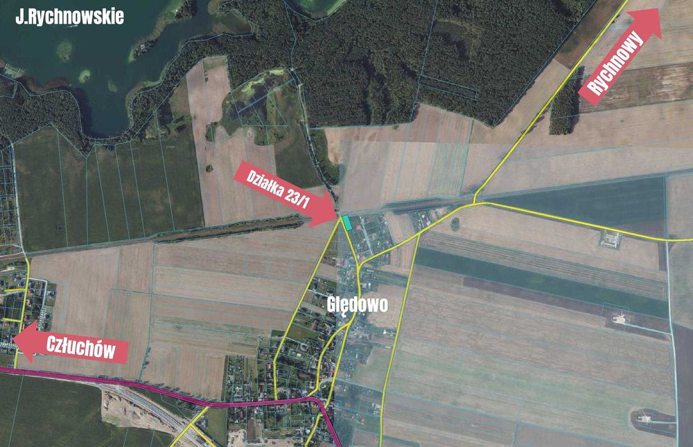 Działka budowlana z bezterminowymi warunkami zabudowy w Ględowie