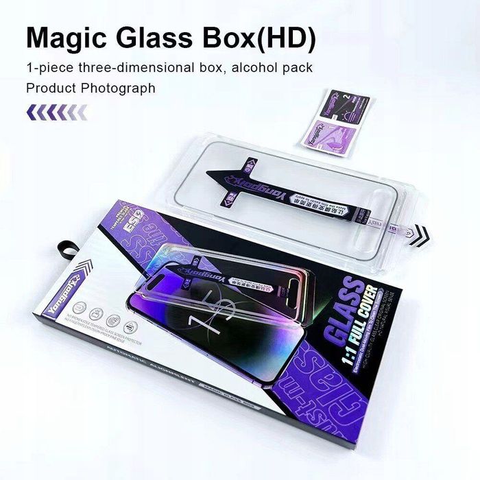 Szkło hartowane z aplikatorem iPhone 14 Pro Max Yangpol SUPER OCHRONA