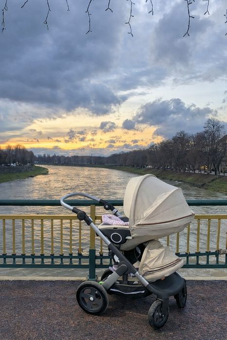 Stokke коляска для двійні/погодок, комплект з аксесуарами