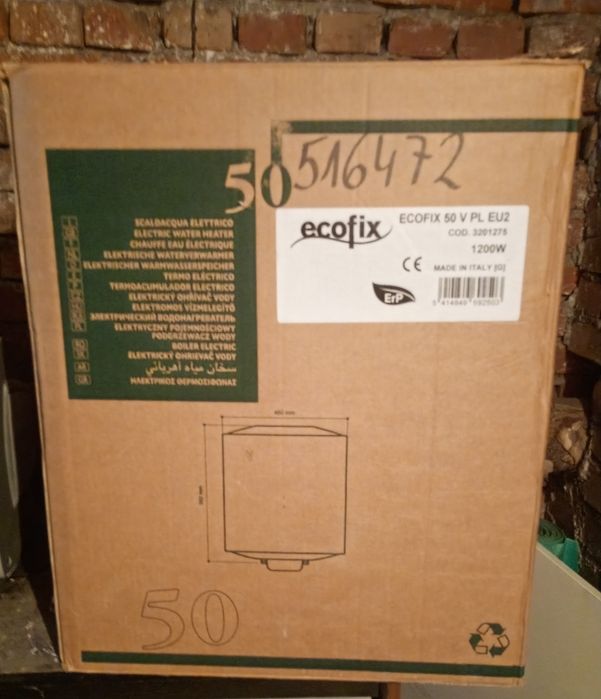 Elektryczny podgrzewacz wody ECOFIX