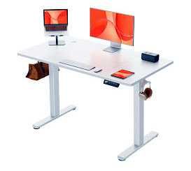 Secretária/mesa de escritório com ajuste de altura elétrico