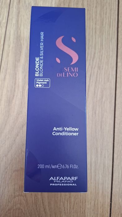 Alfaparf Semi di Lino Blonde Anti-Yellow neutralizująca odżywka 200ml