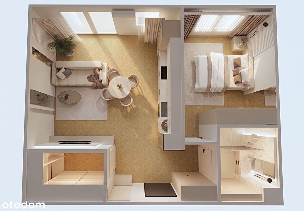 2-pokoje z GARDEROBĄ | Idea – Wacyn | 50 m² BEZ POŚREDNIKÓW