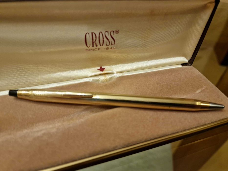Caneta Cross em ouro