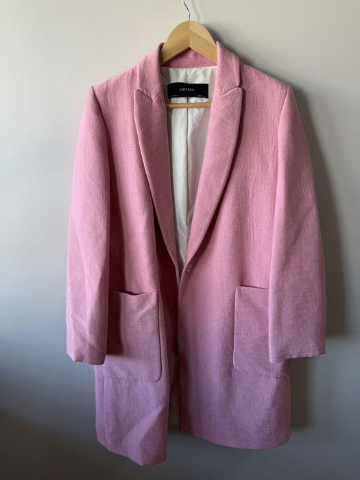 Piękny lekki damski płaszcz marynarka Zara Basic M