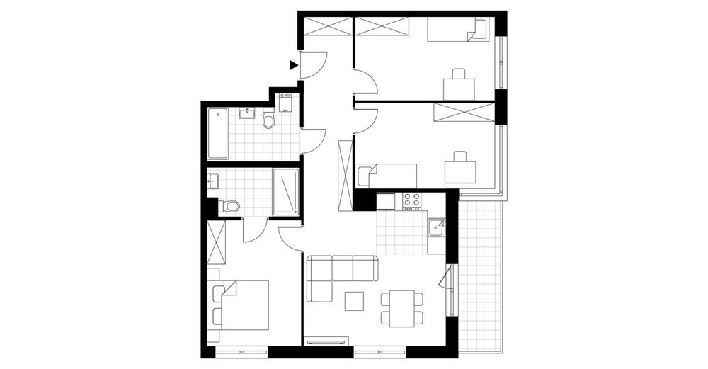 4-pokojowe mieszkanie 79m2 + balkon Bez Prowizji