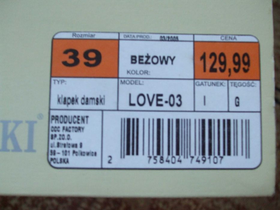 klapki / buty damskie rozmiar 39 Lasocki