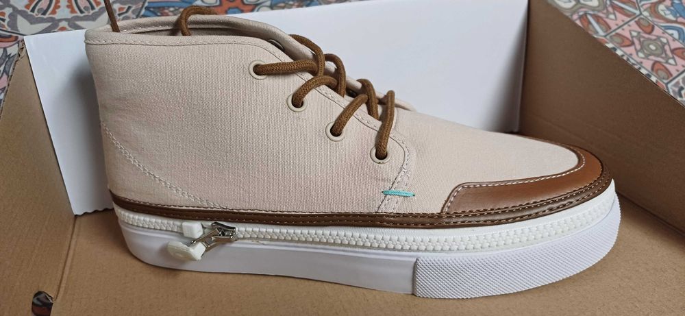 Ténis unisexo ZIPZ California - Modelo Mavericks Sand Dollar - tamanho