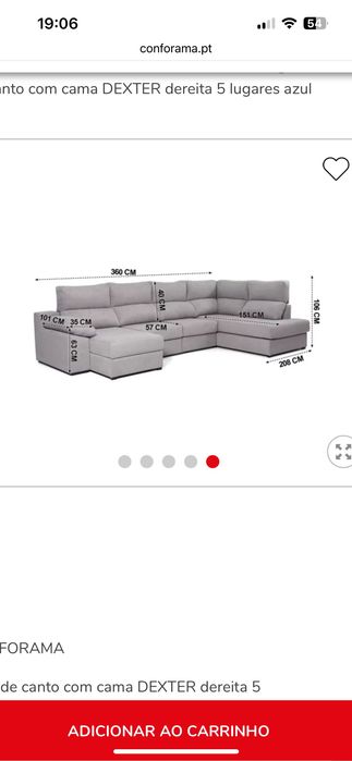 Sofa - canto e chaise longue