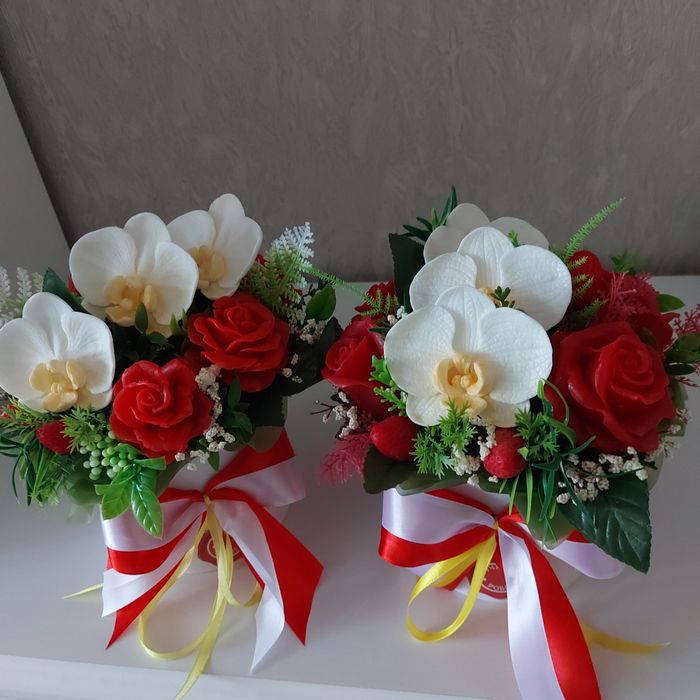 Мыльный букет. Розы. Тюльпаны,  пионы