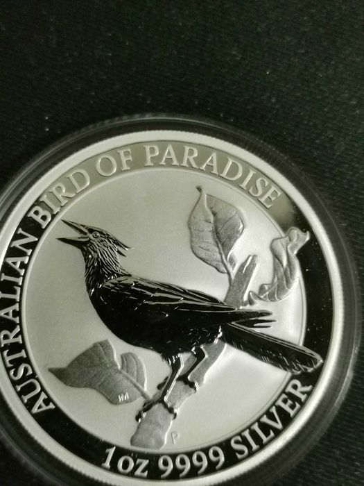1 доллар серебро Австралия 2019 птицы.
