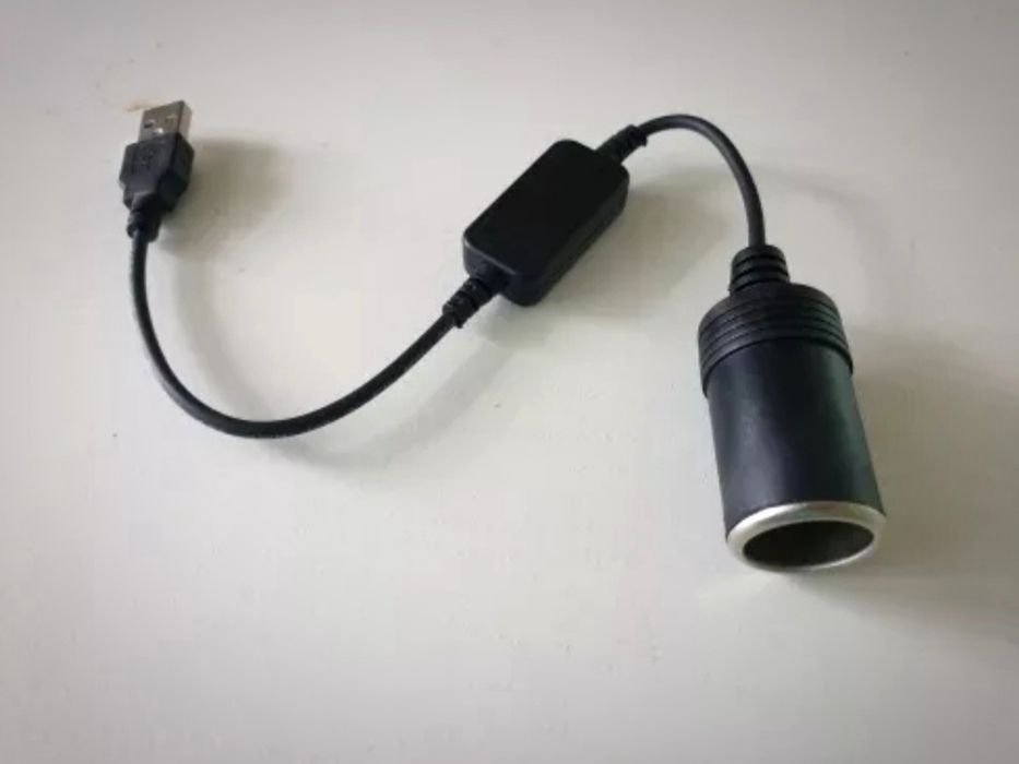 Перехідник Адаптер з 5v на 12v USB на Розетку прикурювача