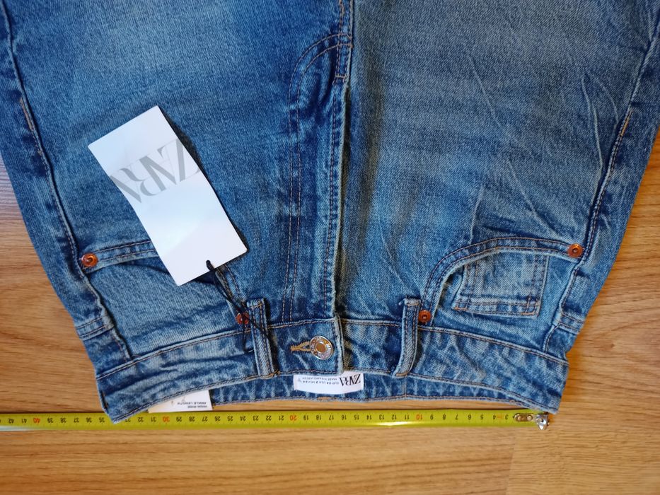Zara nowe jeansy ankle lengh wysoki stan 34