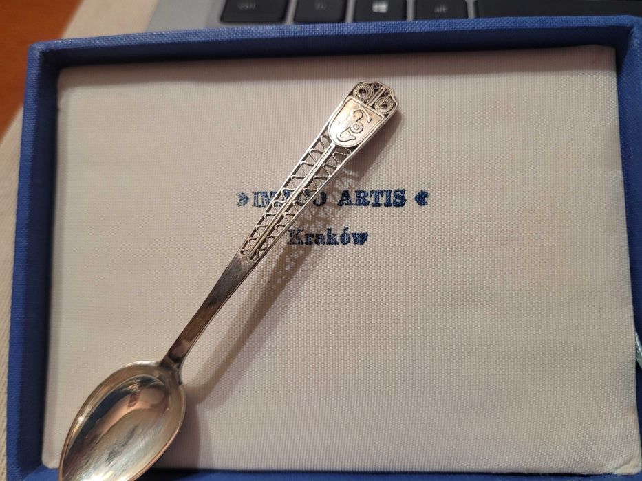 Łyżeczka srebrna z Syrenką warszawską IMAGO ARTIS