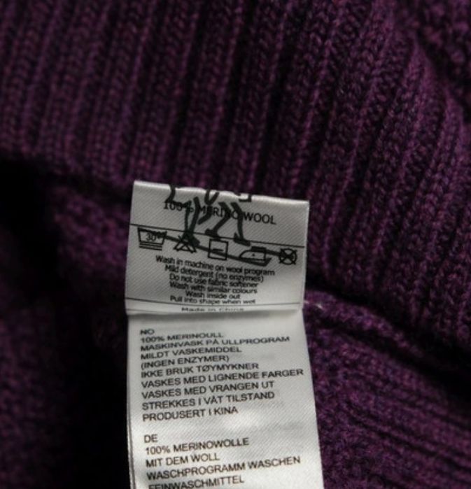 Bergans Merino 100% sweter golf roz,M,38,s,36