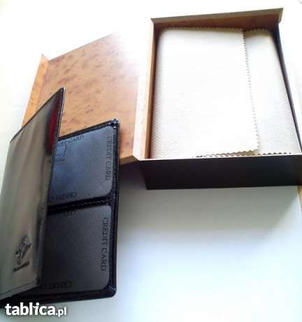 Unikatowe etui dla fanów Radio Merkury Nowe PREZENT Męskie 100% Skóra