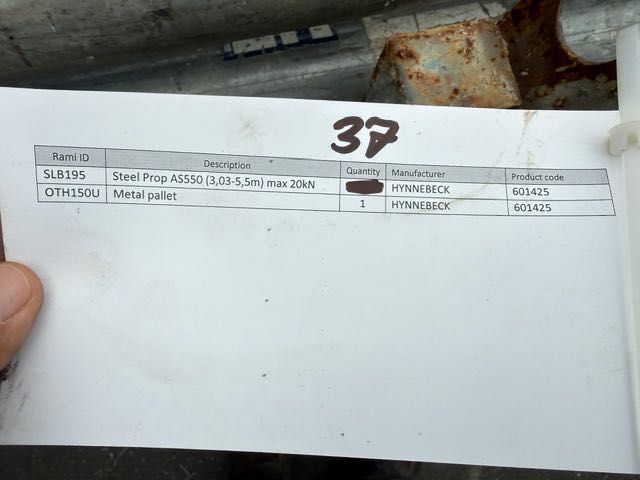 Hunnebeck EUROPLUS 20-550 AS550 - 37 sztuk komplet