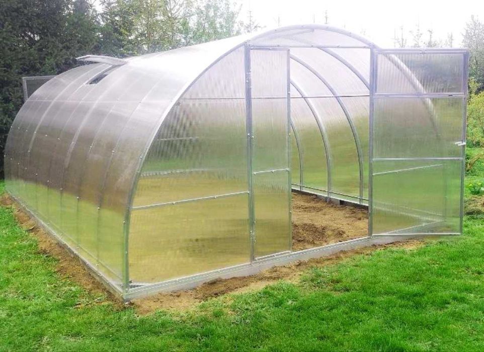 Szklarnia z POLIWĘGLANU 4mm - 3,5x4m, 6m, 8m, 10m, 12m profil 40x20mm