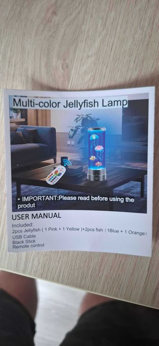 Lampa meduza LED bez pilota.