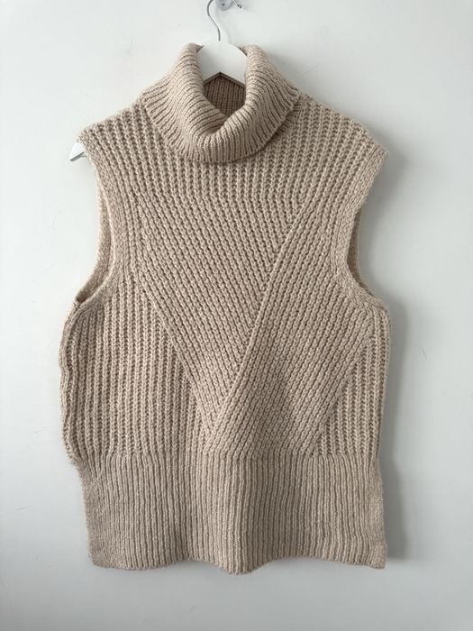 YAS Dzianinowa kamizelka Bezrękawnik Wool
