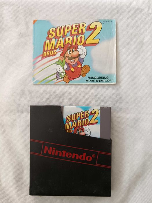 Super Mario Bros 2 [NES, 1989] Loose With Nintendo Cover & Manual