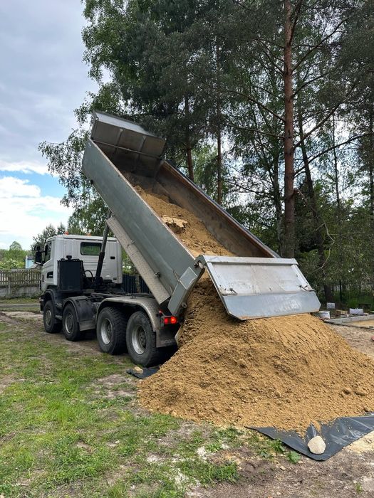 Piasek siany - pospółka żwirowa oraz podsypka w fundamenty