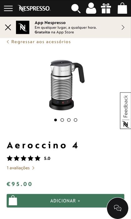 Aeroccino 4 Nespresso Novo
