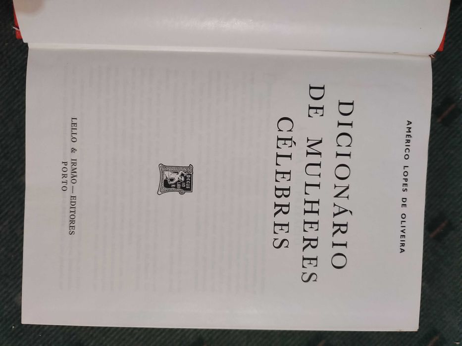 Dicionário de Mulheres Célebres - Américo Lopes de Oliveira