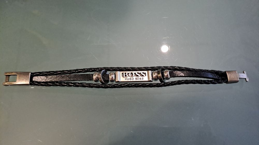 Pulseiras Homem em couro e aço