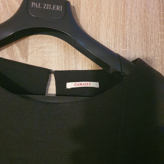 Sukienka tunika camaieu z krótkim rękawem