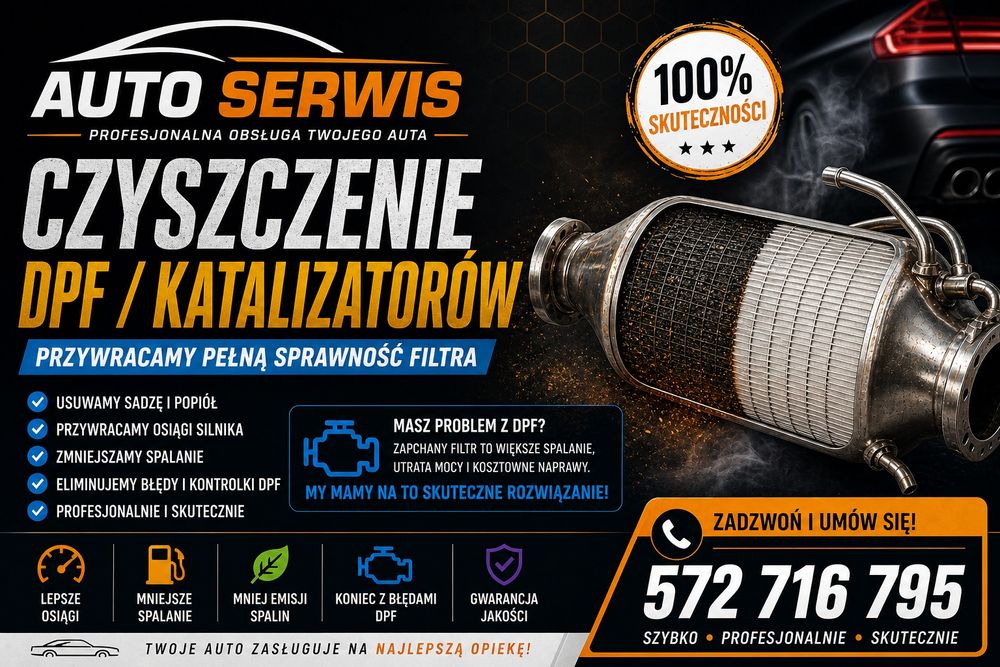 Czyszczenie i regeneracja DPF / FAP / KATALIZATORÓW