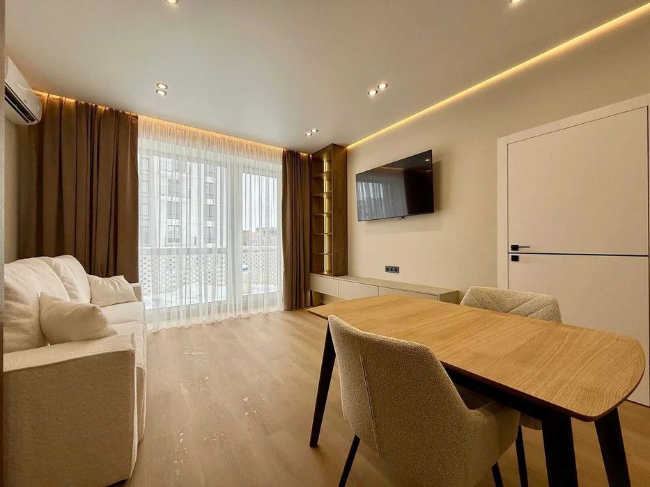 Стильна 1к квартира в ЖК Квартал Краківський з великим балконом.