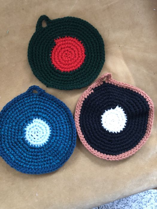 Pegas para cozinha feitas em croche