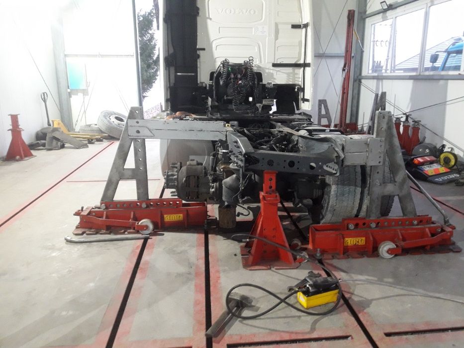 Prostowanie ram samochodów ciężarowych naczep geometria Kielc