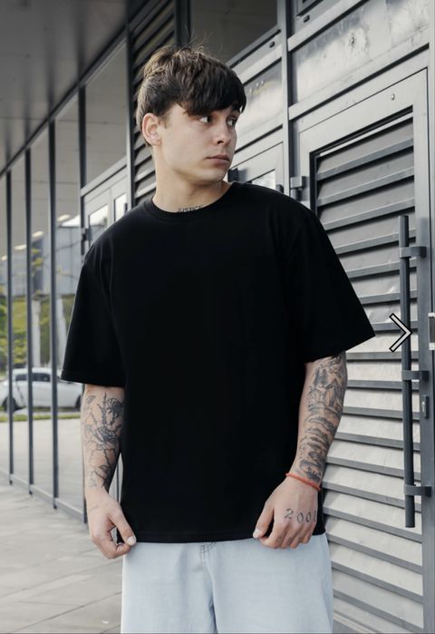 Футболка Staff black oversize L