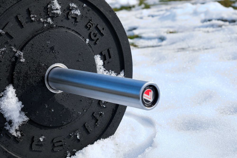 Gryf Squat Bar do Przysiadów srebrny 230 cm 35 mm GRUBY 25 kg Trójbój