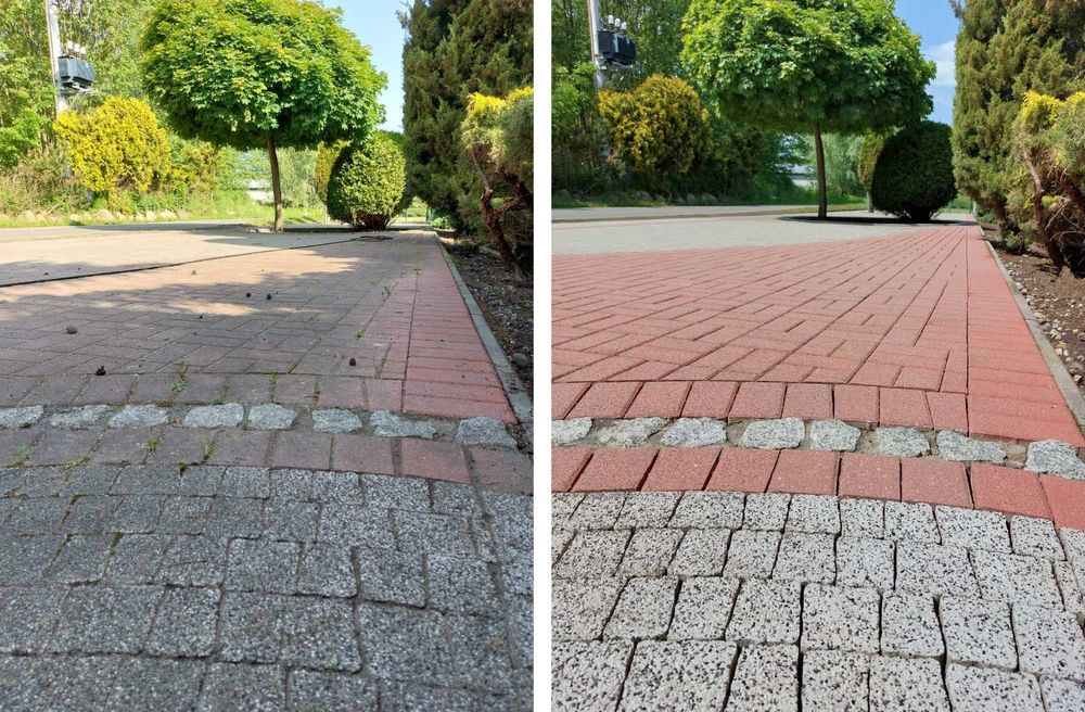 Mycie czyszczenie kostki brukowej, elewacji, dachów, płotów, paneli fv